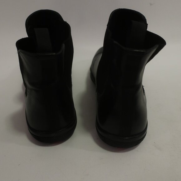 Mens Prada Saffiano Black Leather Chelsea Boots Sz 7 - Picture 8 of 10